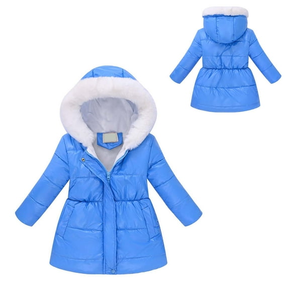 Baby Boys Winter Coat,Baby Boys Puffer Coat Mid-length Hooded Jacket Lightweight Puffer Jacket For Baby Kids Puffer Jacket Warm Thick Clothes