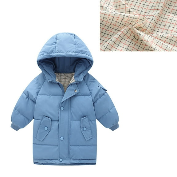 Baby Boys Winter Coat,Baby Boys Puffer Coat Mid-length Jackets Zipper Up Down Coats For Kids Winter Down Coat Little Boys Girls Clothes