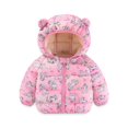 thumbnail image 1 of Baby Boys Winter Coat Baby Girls Puffer Coat Cute Bear Ears with Hoods Zipper Windproof Jacket Outwear for Baby Girls Baby Girl Jacket Winter Clothes 12-18 Months, 1 of 2