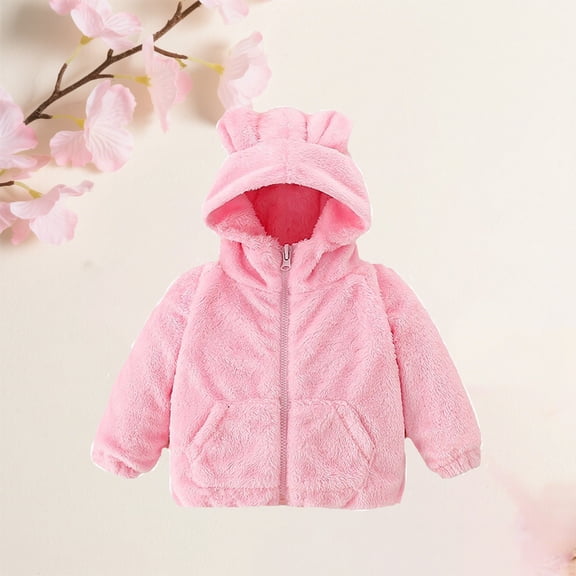 Baby Boys Winter Coat Cute Bear Ear Hooded Jackets with Pockets for Kids Baby Boys Child Down Jacket Little Boys Girls Clothes 6-12 Months