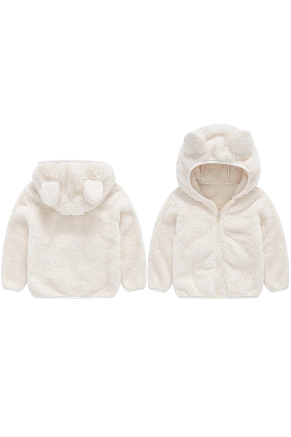 Baby Boys Winter Coat Jacket Cute Bear Ear Hooded Jacket for Kids Baby Toddler Puffer Jacket Baby Boy Clothes 4-5 Years