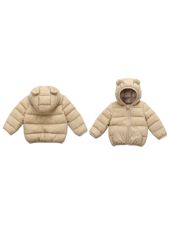 Baby Boys Winter Coat,Infant Puffer Coat Cute Bear Ear With Hoods Lightweight Puffer Jacket For Baby Boys Child Down Jacket Newborn Baby Clothes