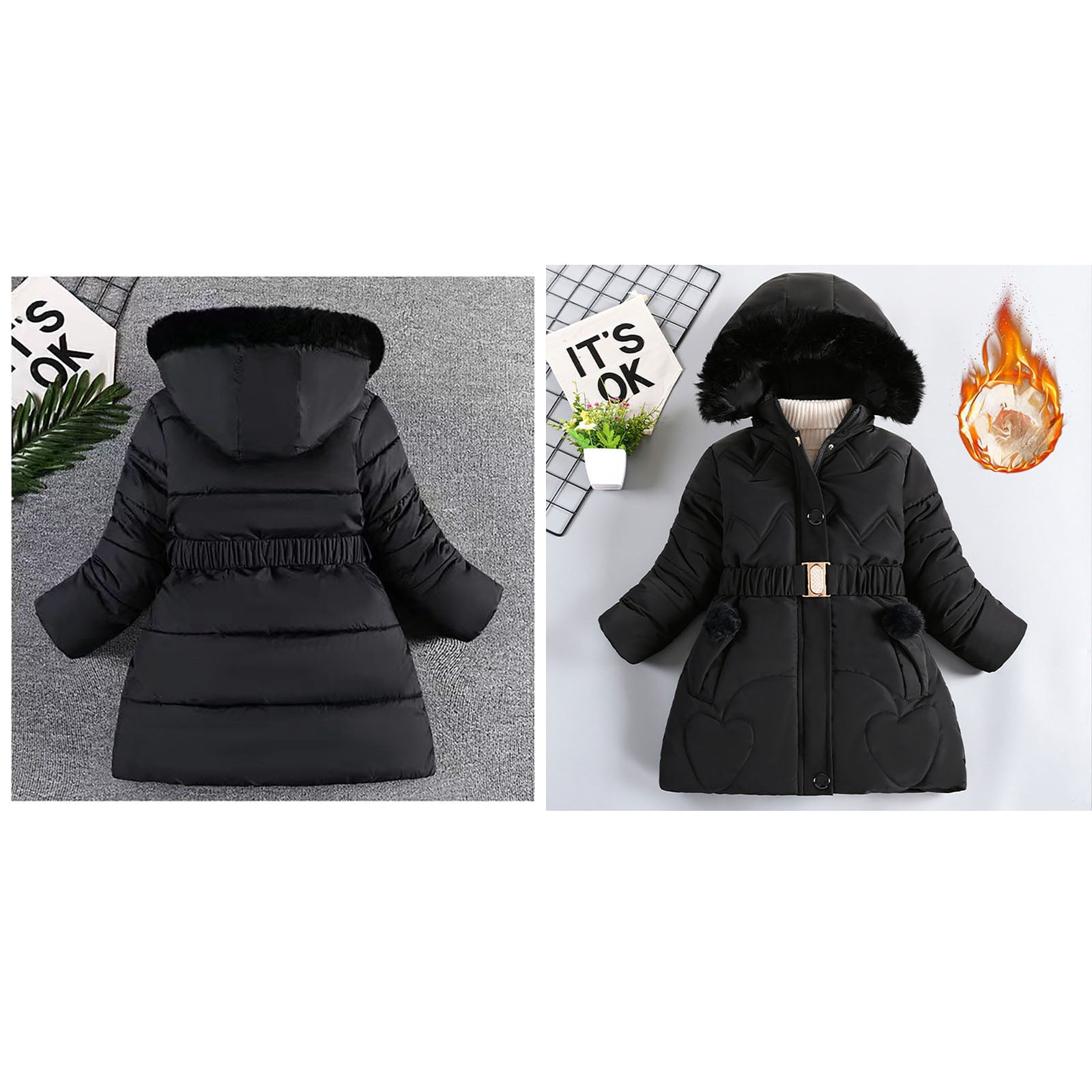 Baby Boy Winter Fleece Dress With Hoodie main image 0