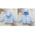 thumbnail image 1 of Baby Boys Winter Coat,Little Boys Girls Puffer Coat Bear Ear Cute Jackets Thicken Windproof Zipper Warm Outwear For Baby Girls Winter Warm Outwear Jacket Coat Baby Clothes, 1 of 4
