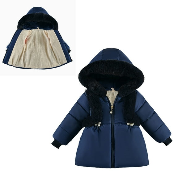 Baby Boys Winter Coat,Toddler Puffer Coat Mid-length Jackets Thicken Windproof Zipper Warm Outwear For Toddler Winter Jacket Newborn Baby Clothes