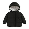 thumbnail image 1 of Baby Boys Winter Coats Girls Puffer Jacket Full-Zip Long Sleeve Windproof Down Jacket Warm Hooded Outdoor Coats 6-9 Months Jacket Girls, 1 of 5