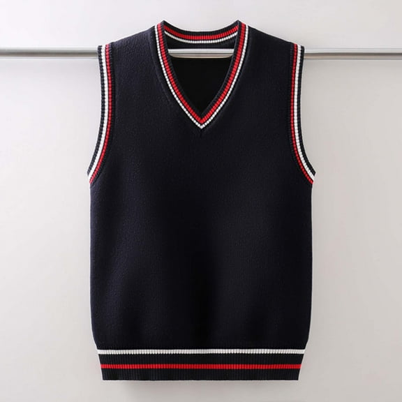 Baby Boys and Girls' Argyle - Patterned Knitted Vest Crew Neck Brown Beige Plaid Toddler Sleeveless Sweater Uniform Sweater For Girls