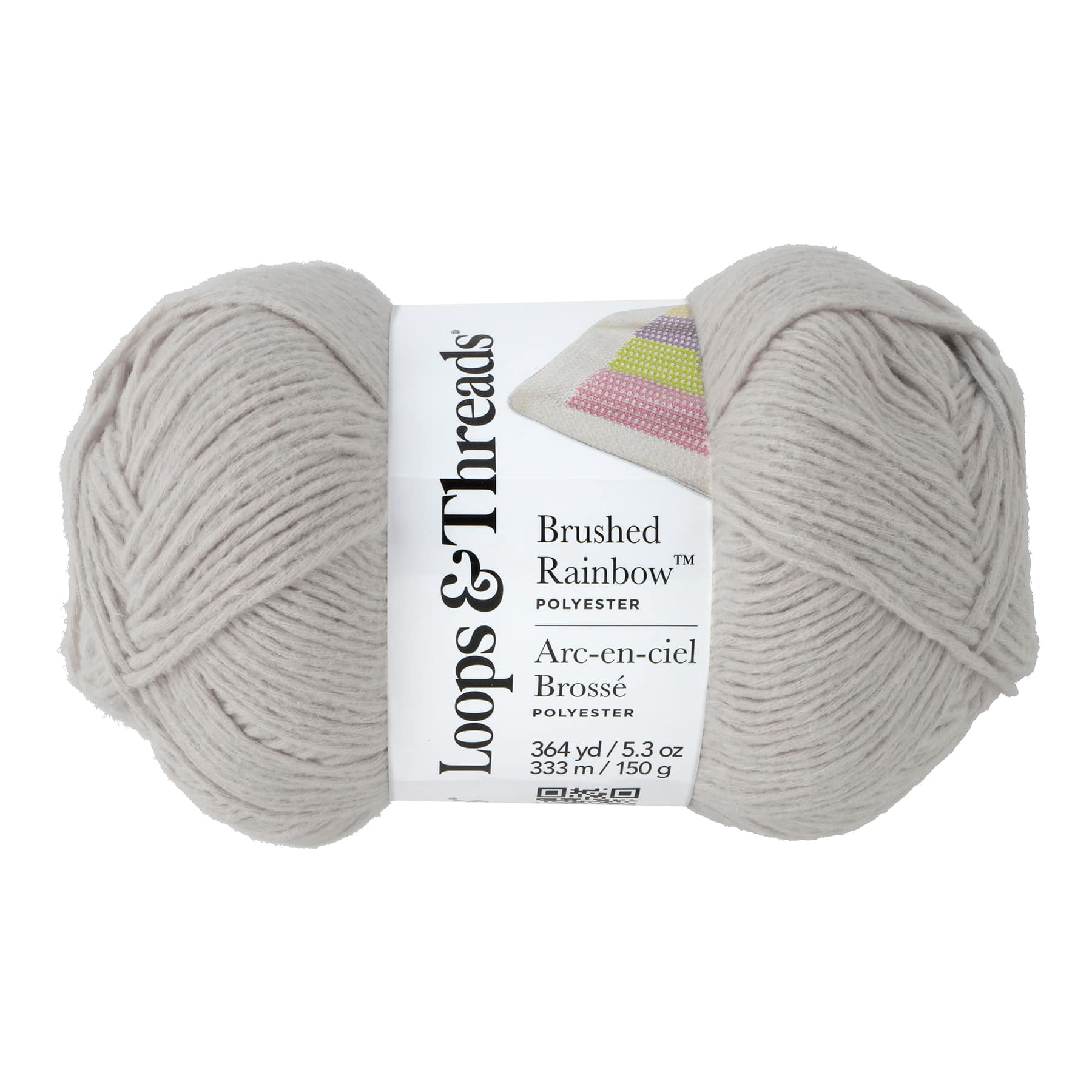 Loops & Threads Baby Breath Baby Rainbow Yarn - Medium Weight Yarn for Knitting, Crochet, Weaving, Arts & Crafts, 15 Pack