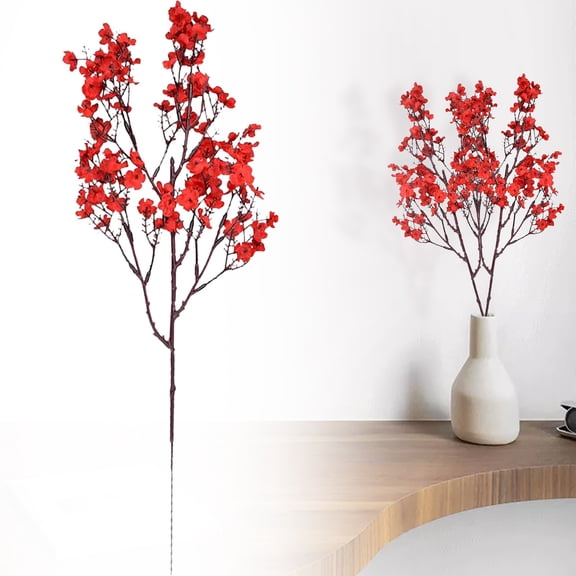 Baby Breath Fabric Cloth Artificial Flowers, Fake Gypsophila Silk Plants Decor Wedding Party Decoration Bouquets Real Touch DIY Home Garden, 1 Pcs, 19.29x7.87"