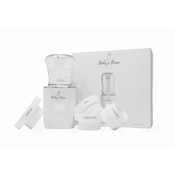 Portable Babys Brew Bottle Warmer + Adapters Set  USB-C Rechargeable, Cordless Feeding On-the-Go