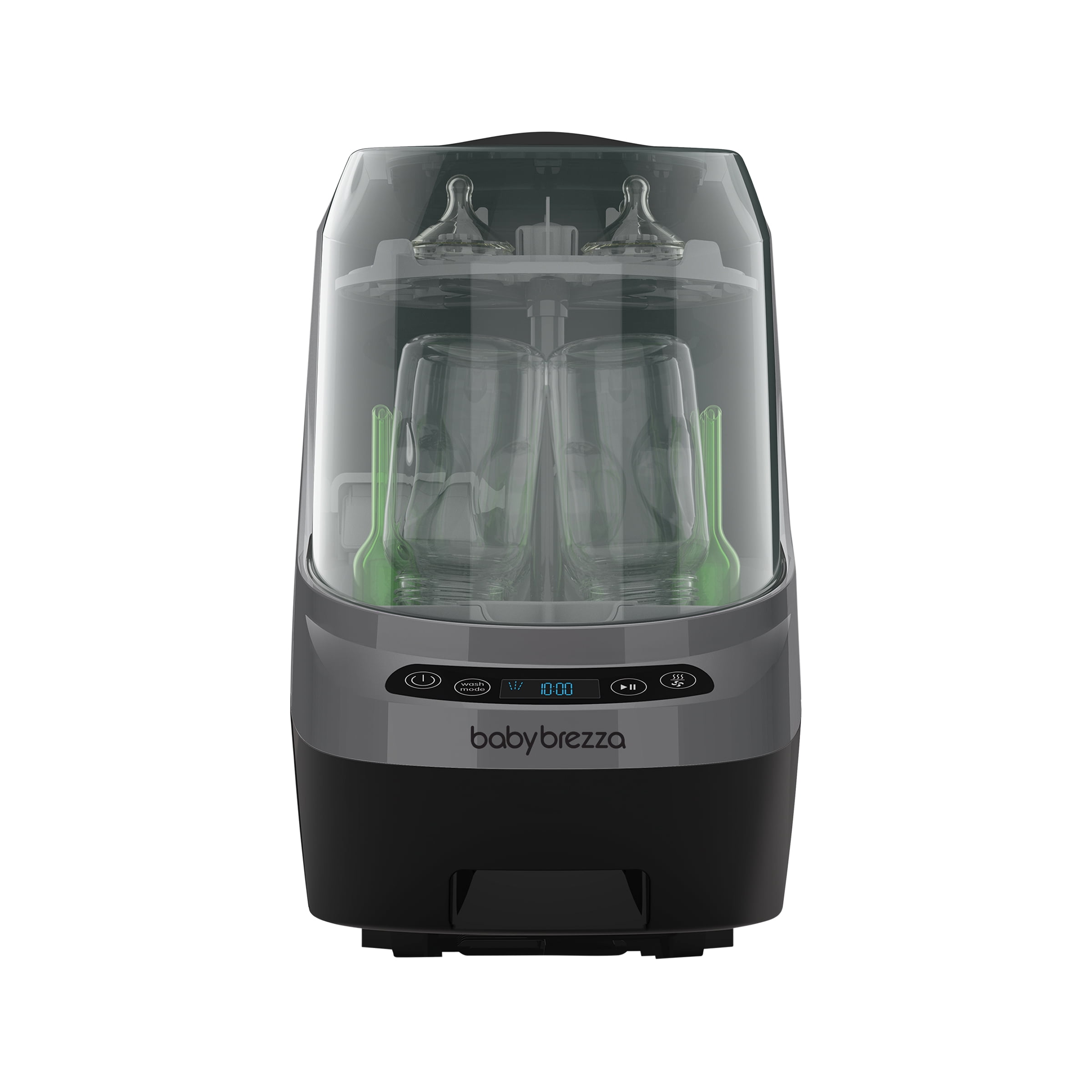 Baby Brezza Bottle Washer Pro - Baby Bottle Washer, Sterilizer + Dryer - All in One Machine Cleans Baby Essentials, Bottles + Pump Parts – Appliance Replaces Bottle Brushes & Drying Racks, Charcoal