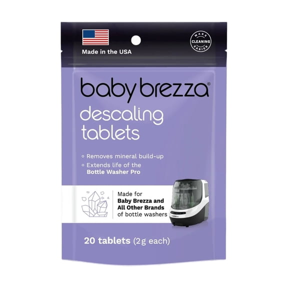 Baby Brezza Descaling Tablets - Compatible with Bottle Washer Pro and ALL BRANDS of Baby Bottle Washer Appliances