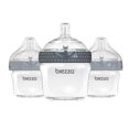 Baby Brezza Natural Baby Bottle Easiest to Clean Grey, 5oz, 3 Pack