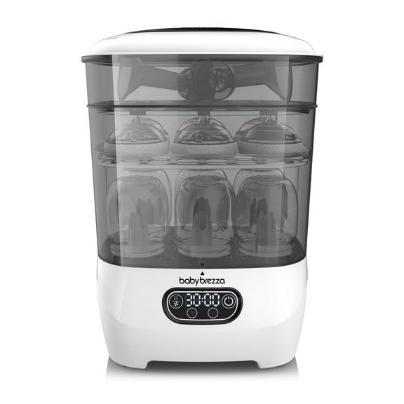Baby Brezza Sterilizer Dryer Advanced Baby Bottle Steam Sterilizer with HEPA Filter, White