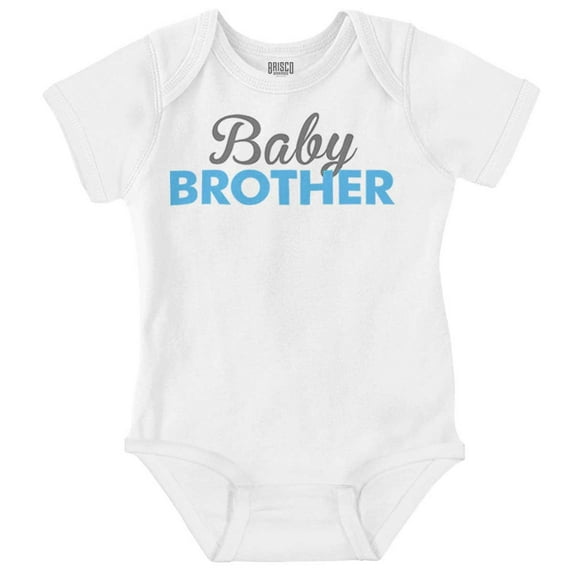 Baby Brother Cute Little Youngest Bro Bodysuit Jumper Boys Infant Baby Brisco Brands 6M