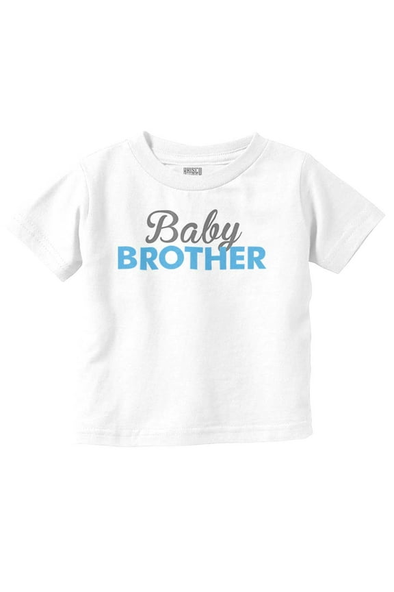 Baby Brother Cute Little Youngest Bro Youth T Shirt Tee Boys Infant Toddler Brisco Brands 18M