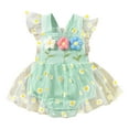 thumbnail image 1 of Baby Bubble Romper Boy Baby Girl 1st Birthday Clothes One Year Old Tulle Romper Sleeveless Bodysuit Cake Smash Outfits One-piece Sleeper Romper Pjs, 1 of 7