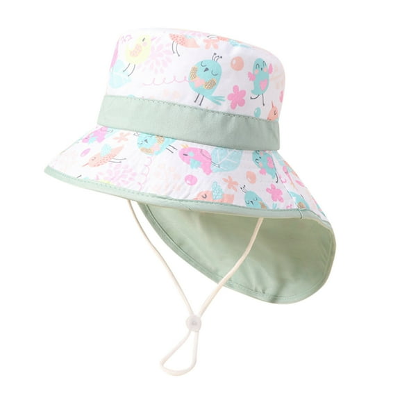 Baby Bucket Hat 12-24 Months Outdoor Kids Sun Hat UPF 50  Quick Dry Foldable Bucket Hat Lightweight Adjustable Fishing Hat for Girls and Boys