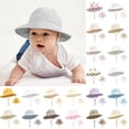 thumbnail image 1 of Baby Bucket Hat Outdoor Sun Protection Classic Wide Brim Hats Basic Daily Wear Cap for Boys & Girls Summer Fashion Headwear WH2 S, 1 of 5