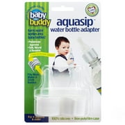 Baby Buddy AquaSip Bottle Adapter, Two-Sided for Baby & Toddler, BPA-Free Silicone, 2 Count