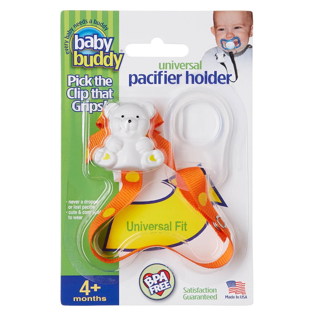 Baby Buddy Infant Pacifier Holder Clip with Universal Silicone Ring 4 ...