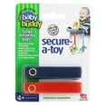 thumbnail image 1 of Baby Buddy Infant Secure-a-Toy Strap, Secures Toys, Teether, Pacifier to Stroller Car Seat, Navy-Red, 1 of 7