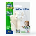 thumbnail image 1 of Baby Buddy Pacifier Holder Clip- Cute Fashionable Bear Clips onto Babys Shirt, Snaps to Paci, Teether, Toys, Cream, 1pk, 1 of 7