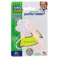 thumbnail image 1 of Baby Buddy Universal Pacifier Holder Clip- Snaps to Paci or Attach with Universal Fit Silicone Ring, 4+Mo Light Pink 1pk, 1 of 7