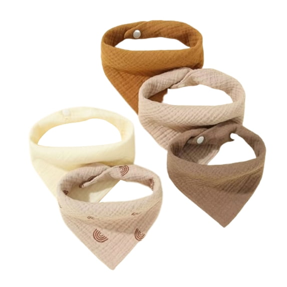 Baby Burp Cloth Teething Bib Gauze-Cloth High Absorb Bandannas Bib ...