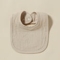 thumbnail image 1 of Baby Burp Cloths Girls Boys Solid Absorbent Spit Milk Pad Towel 4 Layers Bibs for Toddlers Beige, 1 of 4