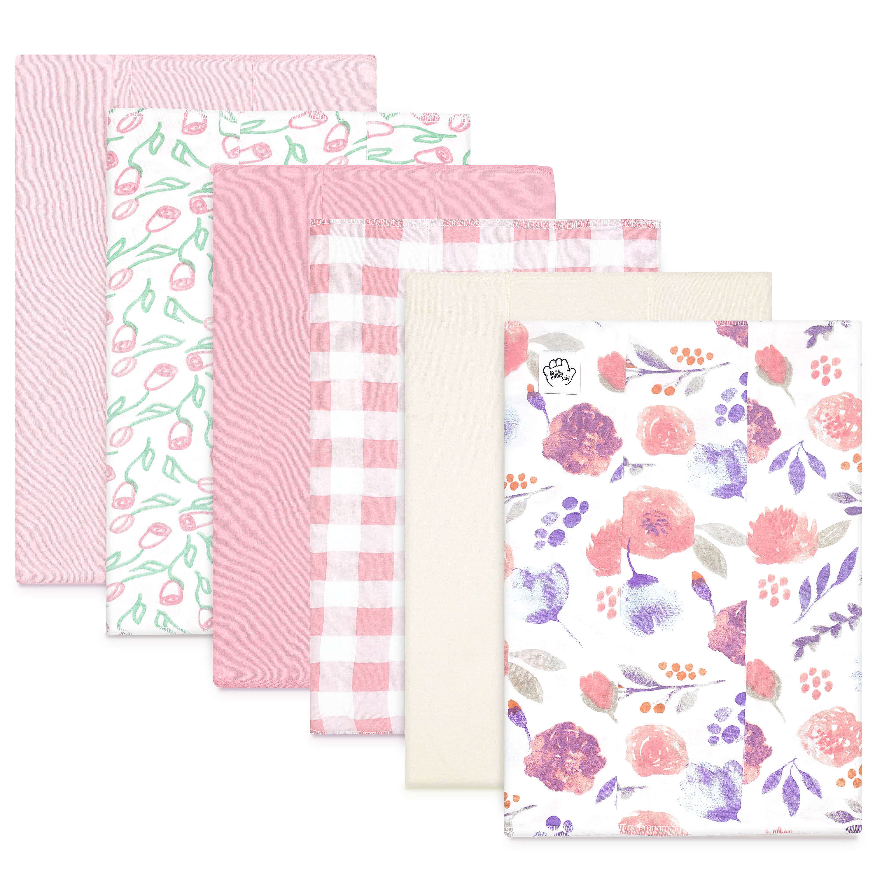 Baby Burp Cloths for Boys and Girls 6 Pack Large 100 Cotton Double