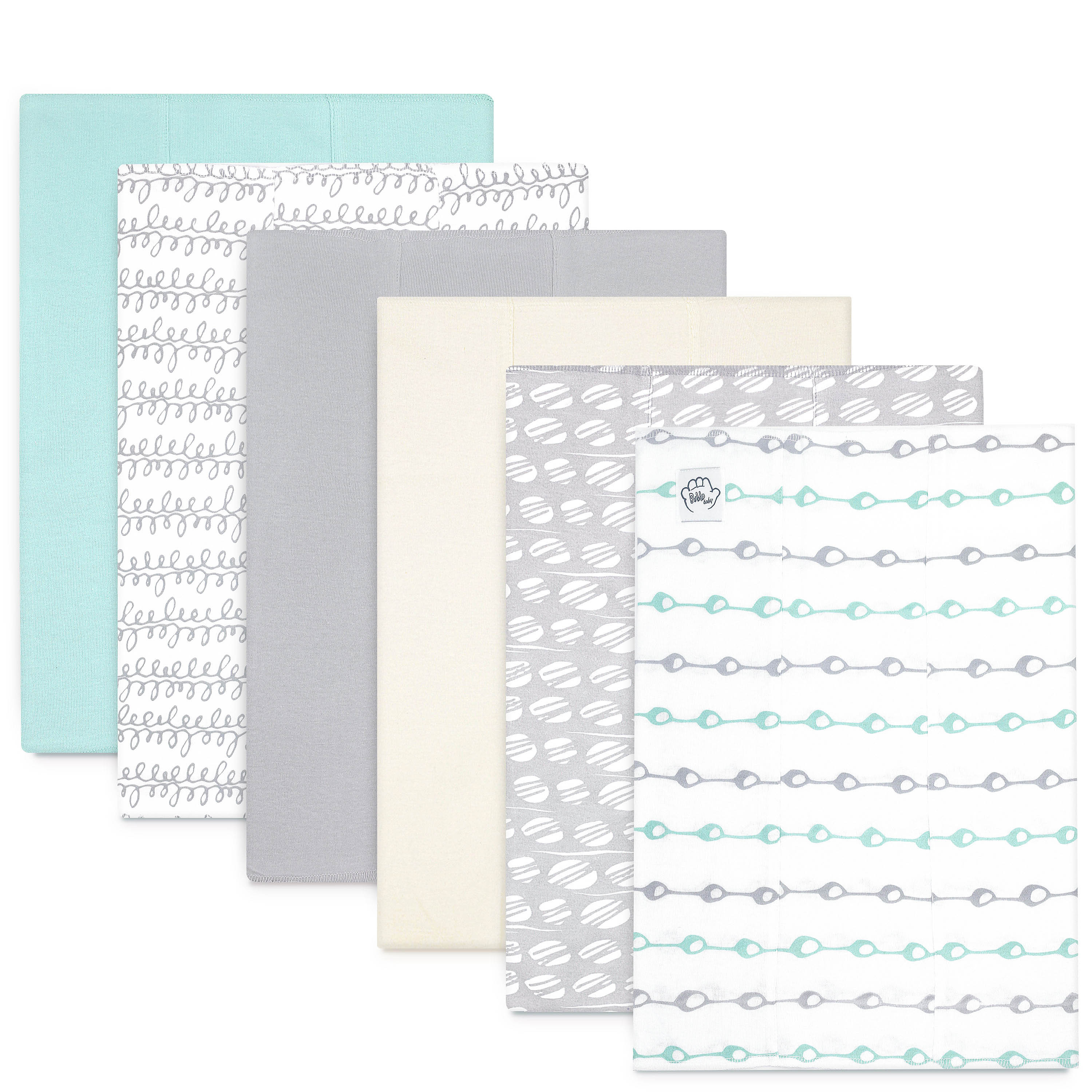 Baby Burp Cloths for Boys and Girls 6 Pack Large 100 Cotton Double