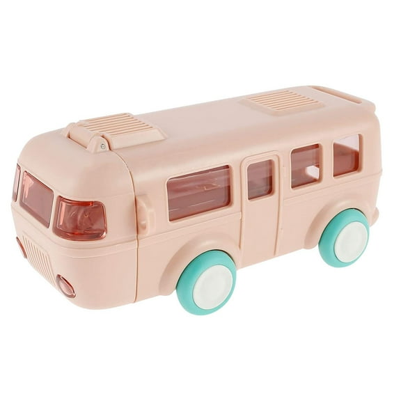 Baby Bus Water Cup Car For Students To School Car Straw Water Bottles Kitchen Gadget