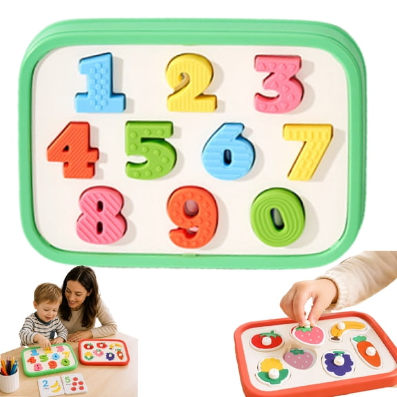 Baby Busy Board 6-12 Months Soft Silicone Montessori Sensory Activity Board Fine Motor Skills Training Learning Toys forInfant Toddler Early Educational Baby Busy Board Developmental Toy,B