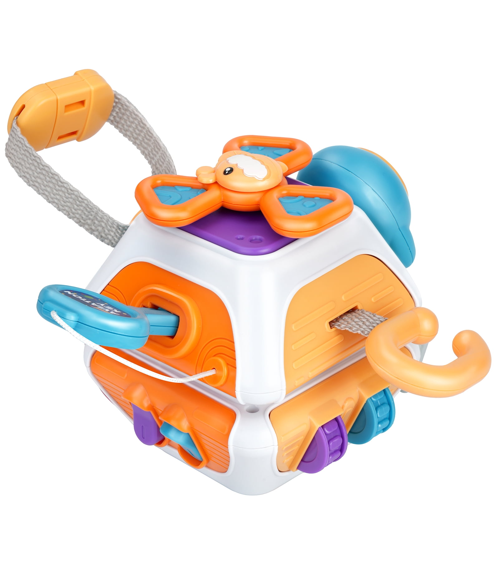 PayUSD 10 in 1 Baby Busy Board Cube Toys for 1-3 Years Old, Travel Activities Montessori Sensory-Gifts for Toddler 1-3