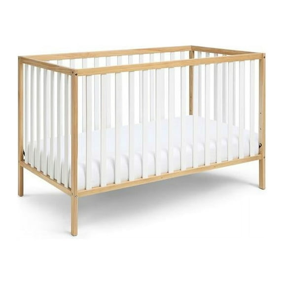 Baby Cache Deux Remi Island Crib, Natural & White