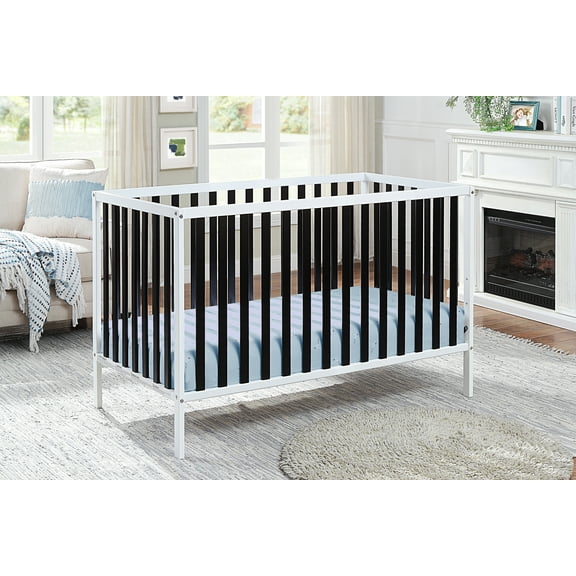 Baby Cache Deux Remi Island Crib, White & Black