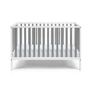 كاشفة الأطفال Deux Remi Island Crib ، أبيض ورمادي
