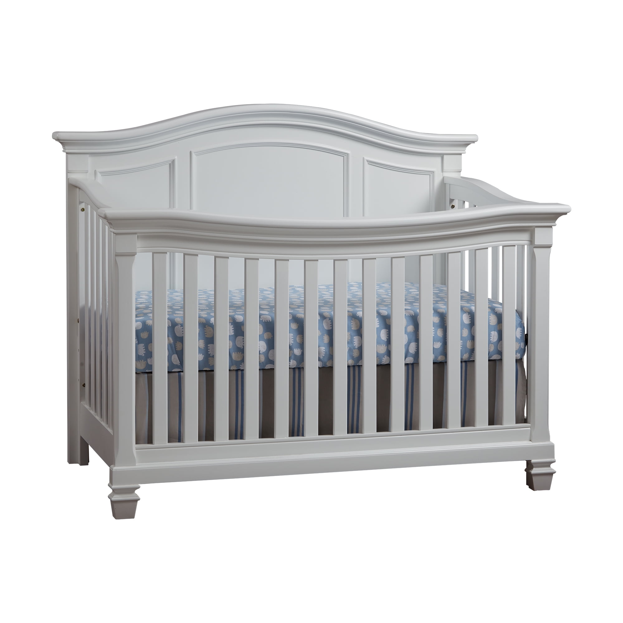 Baby Cache Glendale 4-in-1 Convertible Crib in Pure White