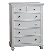 Baby Cache Glendale 6 Drawer Chest in Pure White