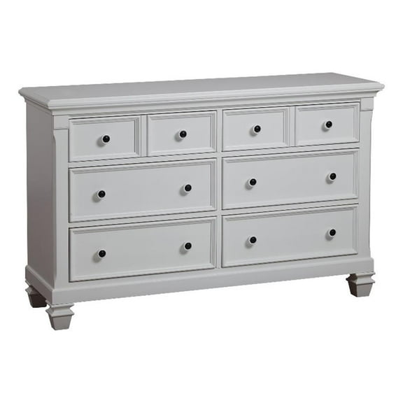 Baby Cache Glendale 6 Drawer Dresser in Pure White