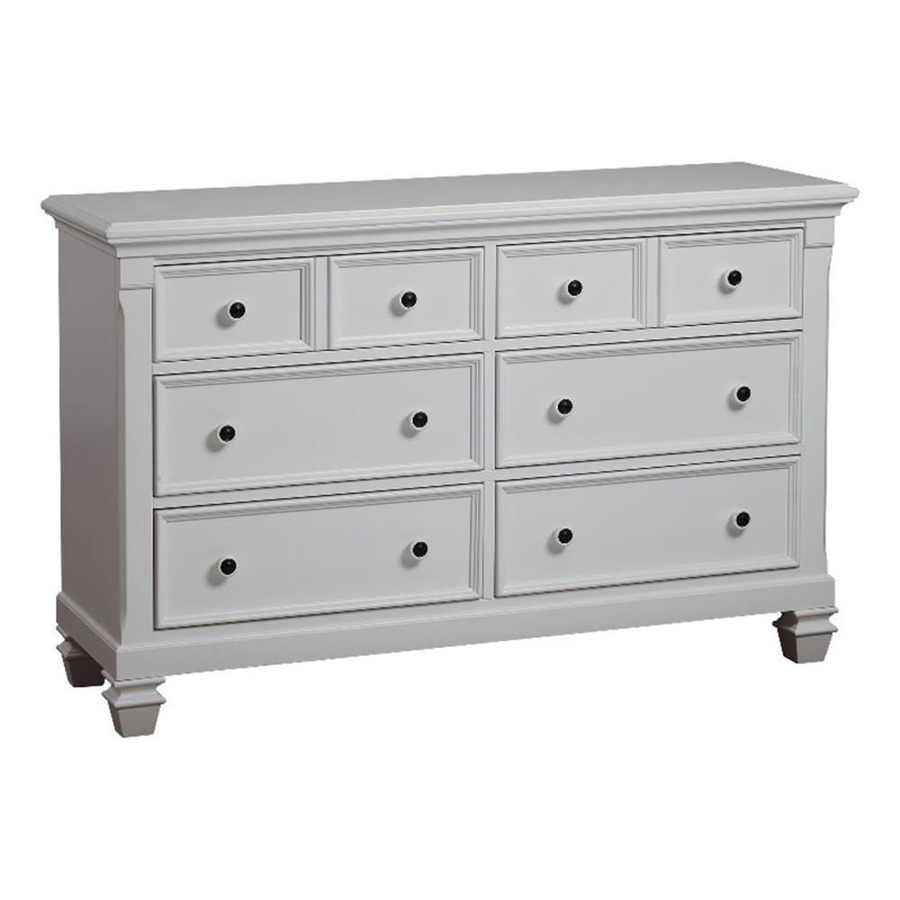 Pure White Double Nursery Dresser with Soft Close Drawers
