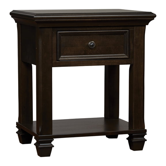 Baby Cache Glendale Nightstand in Charcoal Brown