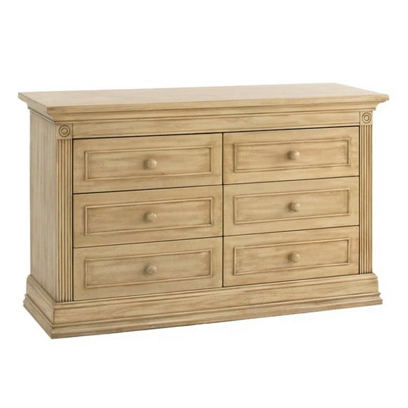 Baby Cache Montana 6 Drawer Dresser in Driftwood