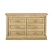 Baby Cache Montana 6-Drawer Traditional Wood Dresser in Driftwood