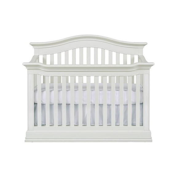 Baby Cache Montana 4-in-1 Convertible Crib in Glazed White