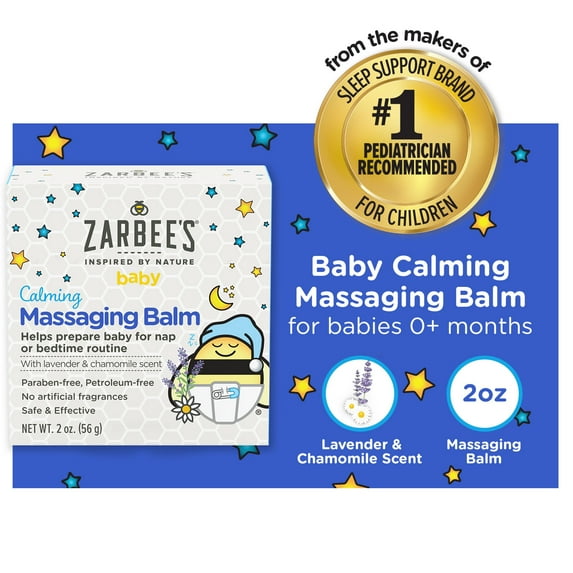 Baby Calming Massage Balm, Lavender & Chamomile