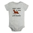thumbnail image 1 of Baby Can't Wait to Ride Horses With Mommy Funny Rompers Newborn Baby Bodysuits Infant Jumpsuits Kids Cotton Graphic One-Piece Outfits, 1 of 5
