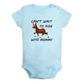 thumbnail image 1 of Baby Can't Wait to Ride Horses With Mommy Funny Rompers Newborn Baby Bodysuits Infant Jumpsuits Kids Cotton Graphic One-Piece Outfits, 1 of 5