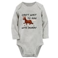 thumbnail image 1 of Baby Can't Wait to Ride Horses With Mommy Funny Rompers Newborn Baby Bodysuits Infant Jumpsuits Kids Cotton Graphic One-Piece Outfits, 1 of 5